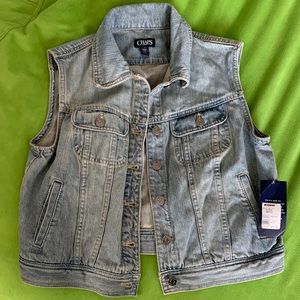 Chaps denim vest